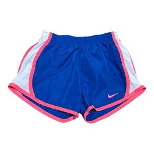 Nike Kids Athletic Shorts in Blue and Pink